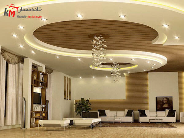 طراحی دایره ایی Ceiling knauf