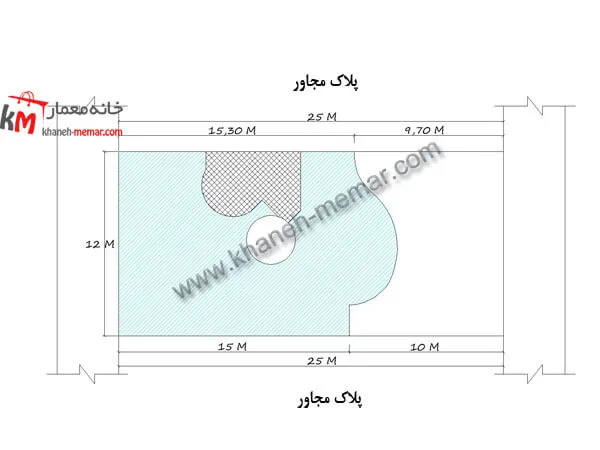 سایت پلان نقشه دوبلکس چهار خواب شمالی جنوبی عرض 12