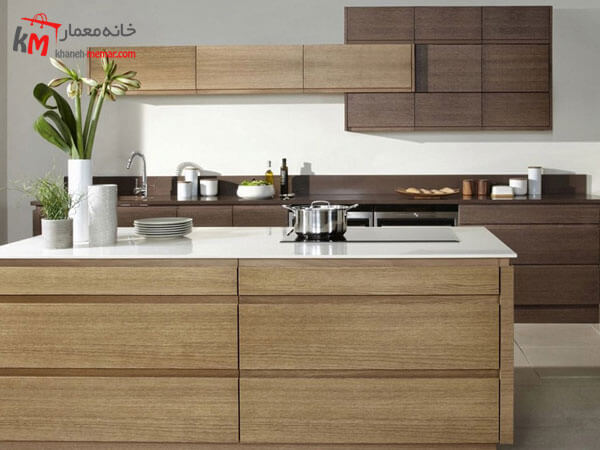 کابینت آشپزخانه رنگ کابینت در سبک کلاسیک و مدرن
