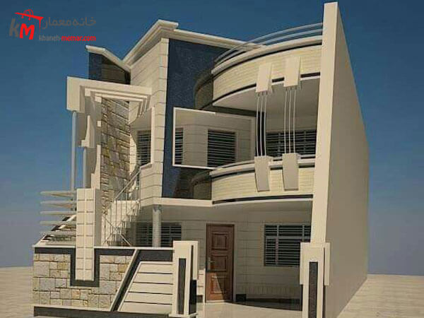متریال قابل استفاده در طراحی نمای مدرن نمای ساختمان مدرن ساده و زیبا