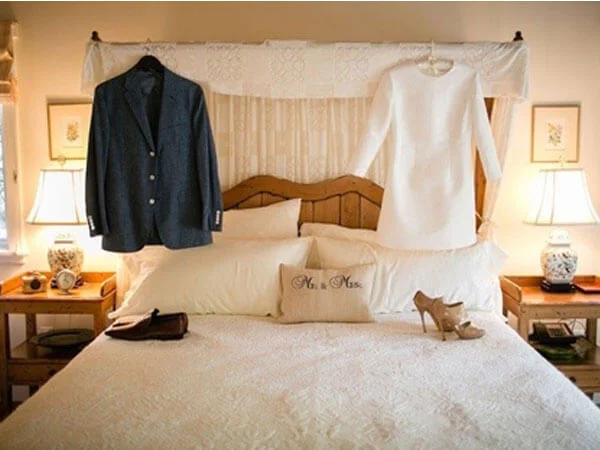 اتاق خواب برای عروس و داماد ایده هایی جهت تزیین اتاق خواب عروس با وسایل ساده