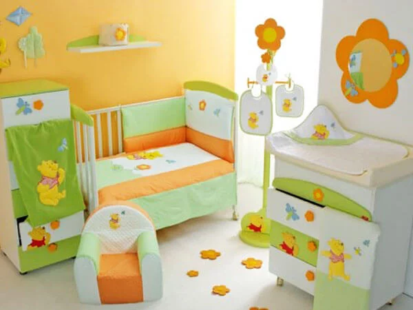 تزیین اتاق نوزاد دختر تزئین دیوار با رنگ های مناسب روحیات دختران