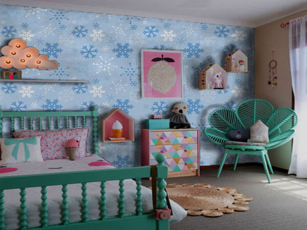 دکوراسیون اتاق بچگانه انتخاب مناسب کاغذ دیواری اتاق کودکان