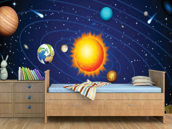 طراحی دیوار پشت تخت خواب انتخاب مناسب کاغذ دیواری اتاق کودکان