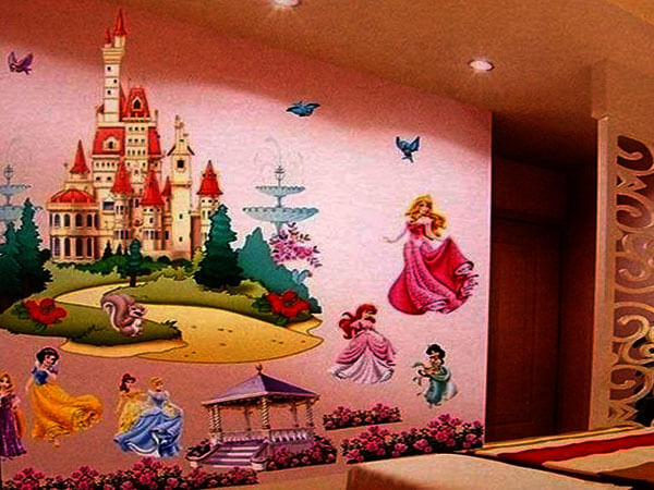 طراحی اتاق خواب دخترانه انتخاب مناسب کاغذ دیواری اتاق کودکان