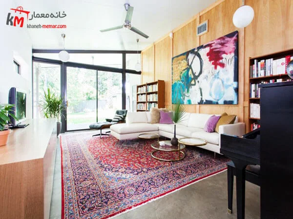 خانه ایی کاملا سنتی و ایرانی استفاده از لوازم دکوری ایرانی