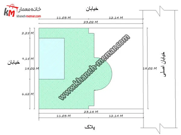 پلان دوبلکس چهار خواب 198 متری عرض 18.02 دو نبش 5 سایت پلان دوبلکس چهار خواب 198 متری