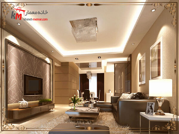 محیط های مناسب برای استفاده از طراحی داخلی مدرن سالن پذیرایی