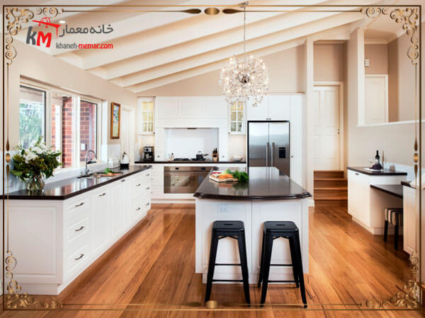 محیط های مناسب برای استفاده از طراحی داخلی مدرن آشپزخانه