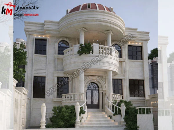 نقشه دوبلکس شمالی سه خواب 170 متری با عرض ۱۲ متر طرح هندی 7 نمای نقشه دوبلکس شمالی ۱۷۰ متری