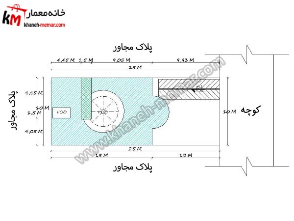 نقشه دوبلکس پنج خواب 150 متری عرض 10 متر 4 سایت پلان نقشه دوبلکس پنج خواب 150 متری