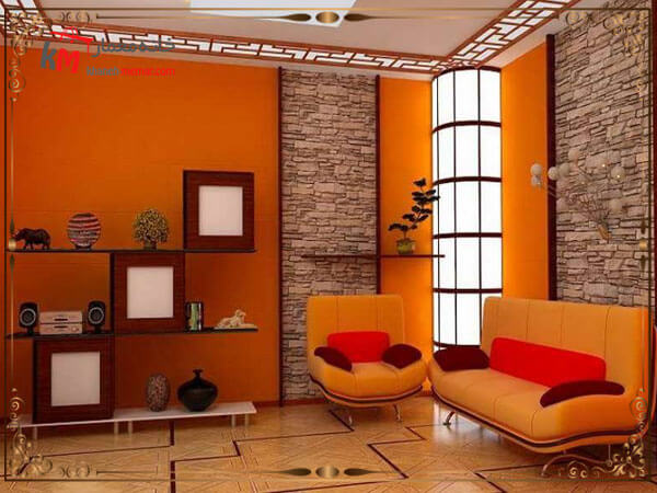 استفاده از رنگ نارنجی در دکوراسیون داخلی محیط و ایجاد یک فضای معاصر گونه
