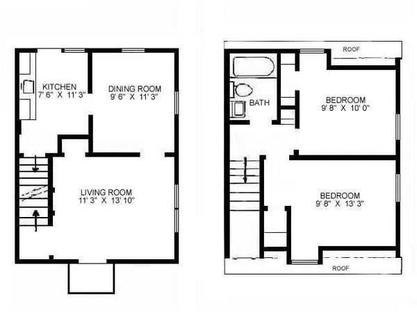 Duplex villa plan