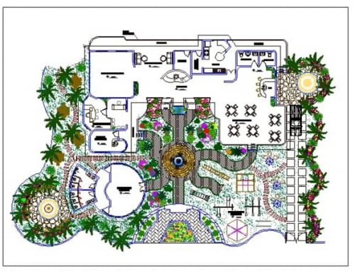 راهنمای محوطه سازی نقشه باغ ویلا 2000 متری