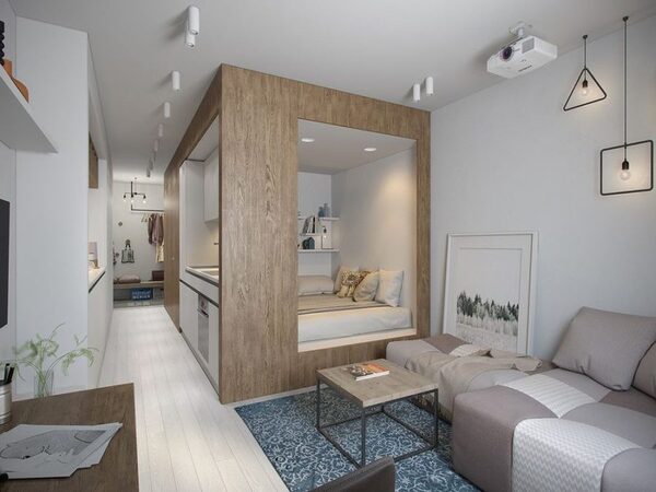 دکوراسیون داخلی آپارتمان 50 متری 2 apartment interiors decoratin-2