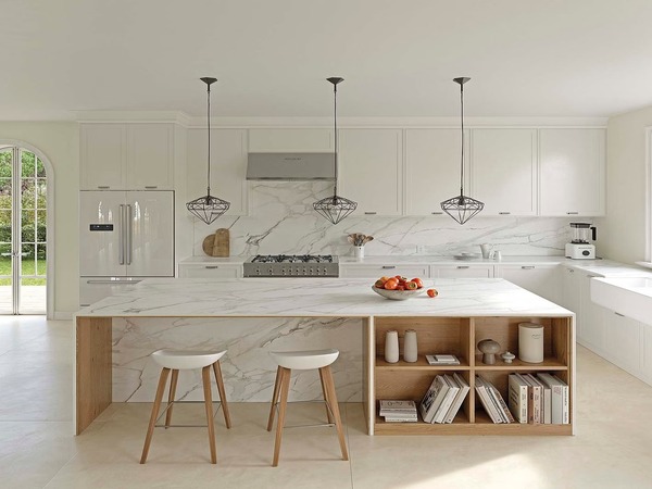 ایده هایی برای بهبود دکور آشپزخانه سفید 1 White kitchen decor