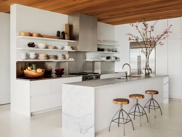 ایده هایی برای بهبود دکور آشپزخانه سفید 2 White decor