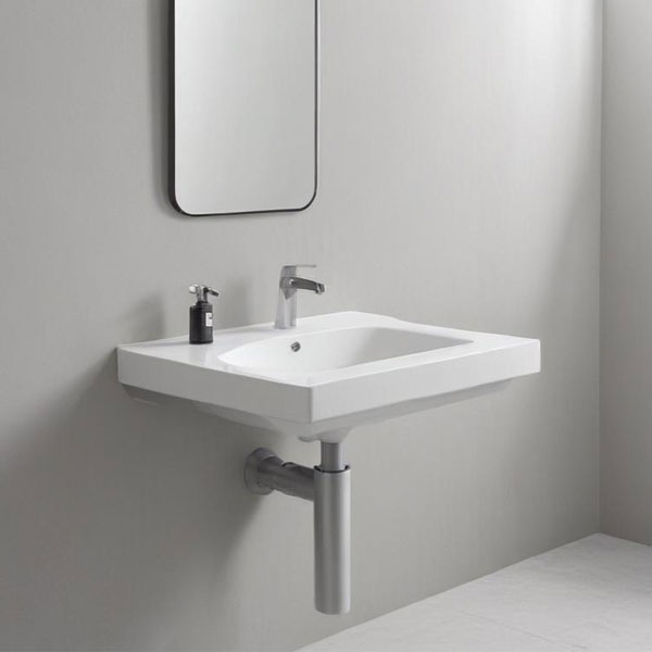 آینه ضد بخار چیست؟ 2 A sink and mirror in a bathroom AI-generated content may be incorrect.