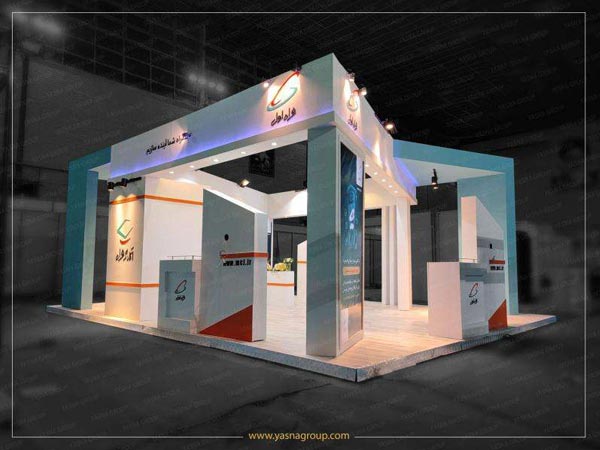 راهنمای طراحی غرفه نمایشگاهی، از ایده تا فایل نهایی 2 عکس غرفه طراحی شده