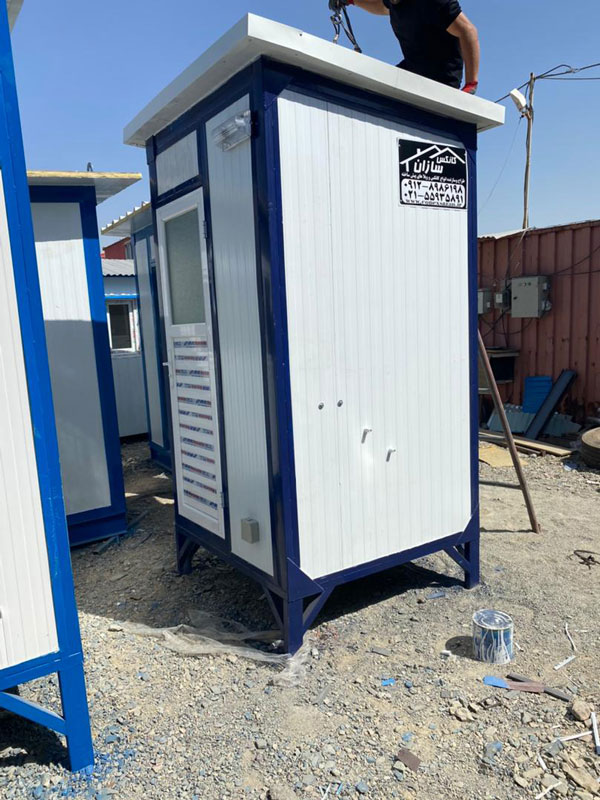 مراحل ساخت کانکس سرویس بهداشتی