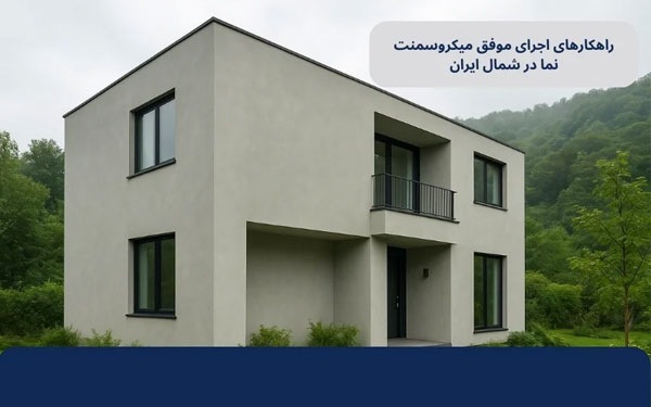 میکروسمنت استفاده از میکروسمنت نما در مناطق بارانی و شرجی