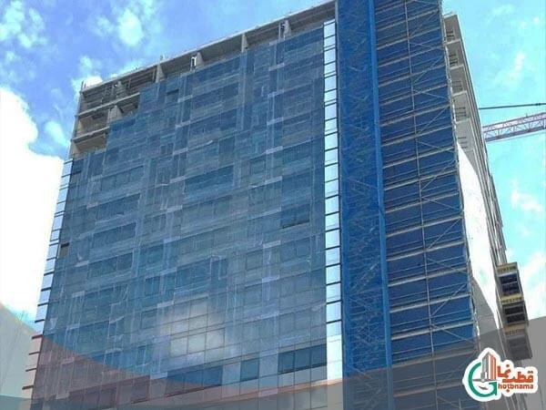 اجرای نمای کرتین وال قطب نما