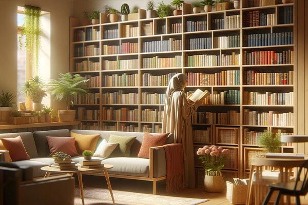 راهنمای چیدمان کتابخانه به ۴ روش کاربردی 1 راهنمای چیدمان کتابخانه به ۴ روش کاربردی