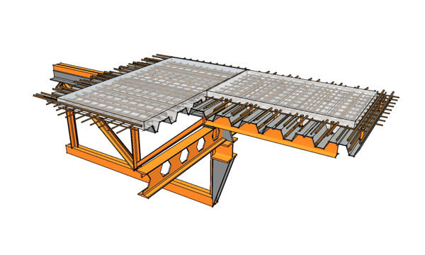 اجزا سقف عرشه فولادی