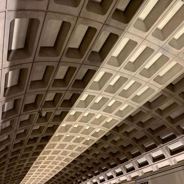 جدیدترین ایده های تزیین سقف وافل + تصویر 3 ایستگاههای مترو واشنگتن (Washington Metro Stations)